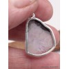 Pendentif Tourmaline noire sur Péristérite-dx Bijoux en Pierre de lune CWA105.7
