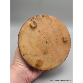 Stupa tibétain en bois et pierres 20 cm Statuettes Bouddhistes ref 3755.5