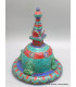 Stupa tibétain en bois et pierres 20 cm Statuettes Bouddhistes ref 3755.5