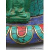 Stupa tibétain en bois et pierres 20 cm Statuettes Bouddhistes ref 3755.5