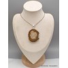 Gros pendentif en Bois Pétrifié fossilisé Pendentifs pierres naturelles AW34.4
