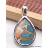 Bijou pendentif goutte en Turquoise Spiny Oyster Bijoux en Turquoise Spiny Oyster AW36.7