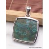 Pendentif carré en Malachite Chrysocolle Pendentifs pierres naturelles AW38.4