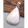 Bijou Pendentif en Scolecite blanche forme goutte Pendentifs pierres naturelles AW39.5