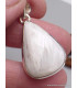 Bijou Pendentif en Scolecite blanche forme goutte Pendentifs pierres naturelles AW39.5