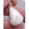 Bijou Pendentif en Scolecite blanche forme goutte Pendentifs pierres naturelles AW39.5