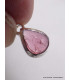 Petit Pendentif Tourmaline Rose forme goutte Bijoux en Tourmaline Rose AW25.3