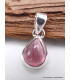 Petit Pendentif Tourmaline Rose forme goutte Bijoux en Tourmaline Rose AW25.3