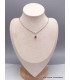 Petit Pendentif Tourmaline Rose forme goutte Bijoux en Tourmaline Rose AW25.3