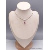 Petit Pendentif Tourmaline Rose forme goutte Bijoux en Tourmaline Rose AW25.3