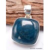 Pendentif Apatite bleue carrée Pendentifs pierres naturelles AW50.3