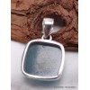 Pendentif Apatite bleue carrée Pendentifs pierres naturelles AW50.3