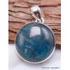 Pendentif rond en Apatite bleue Bijoux en Apatite bleue AW50.7