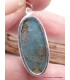 Pendentif Apatite bleue ovale allongée Bijoux en Apatite bleue AW50.8