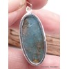 Pendentif Apatite bleue ovale allongée Bijoux en Apatite bleue AW50.8