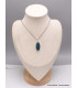 Pendentif Apatite bleue ovale allongée Bijoux en Apatite bleue AW50.8