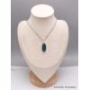 Pendentif Apatite bleue ovale allongée Bijoux en Apatite bleue AW50.8