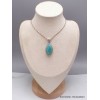 Pendentif Amazonite du Pérou style vintage marquise Pendentifs pierres naturelles aw43.2