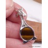 Collier Girafe en Oeil de Tigre Colliers pierres naturelles fines PU105.5
