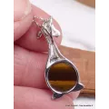 Collier Pendentif Pierre naturelle Girafe en Oeil de Tigre - Colliers pierres naturelles fines