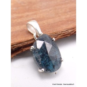 Pendentif Cyanite mousse bleu sarcelles Pendentifs pierres naturelles CWA100.2