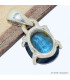 Pendentif Cyanite bleue mousse bleu sarcelles pierre facettée Pendentifs pierres naturelles CWA100.1