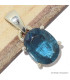 Pendentif Cyanite bleue mousse bleu sarcelles pierre facettée Pendentifs pierres naturelles CWA100.1