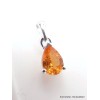 Pendentif Grenat Mandarin taille poire Bijoux en Grenat YM25.2