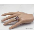 Bague Staurolite taille 55 argent 925 - Bijoux en Staurolite