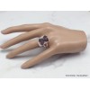 Bague Staurolite anneau double taille 65/66 Bijoux en Staurolite YM26.5
