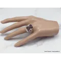 Bague Staurolite anneau double taille 65/66 - Bijoux en Staurolite
