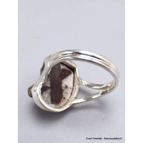 Bague Staurolite anneau double taille 65/66 Bijoux en Staurolite YM26.5