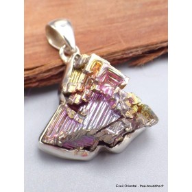 Pendentif Quartz Bismuth réticulé serti clos (lab) Bijoux en Quartz Bismuth AW53.2