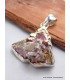 Pendentif Quartz Bismuth réticulé serti clos (lab) Bijoux en Quartz Bismuth AW53.2