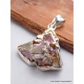 Pendentif Quartz Bismuth réticulé serti clos (lab) Bijoux en Quartz Bismuth AW53.2
