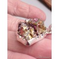 Pendentif Quartz Bismuth réticulé serti clos (lab) Bijoux en Quartz Bismuth AW53.2