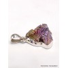 Pendentif argent Quartz Bismuth réticulé (lab) Bijoux en Quartz Bismuth AW53.4