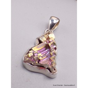 Bijou Pendentif argent Quartz Bismuth réticulé (lab) Bijoux en Quartz Bismuth AW53.5