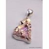 Bijou Pendentif argent Quartz Bismuth réticulé (lab) Pendentifs pierres naturelles AW53.5