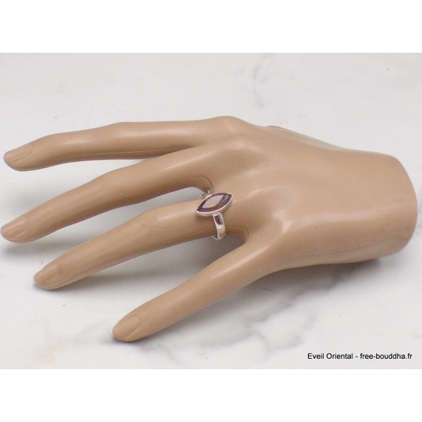 Bague marquise en super seven taille 52 Bijoux en Cacochynite Super Seven YM27.13