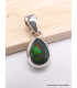 Pendentif Opale noire du Chili forme goutte Pendentifs pierres naturelles AW51.3