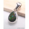 Pendentif Opale noire du Chili forme goutte Pendentifs pierres naturelles AW51.3