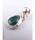 Pendentif Opale noire du Chili forme goutte Pendentifs pierres naturelles AW51.3