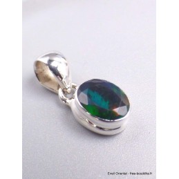 Pendentif oval en Opale noire du Chili Bijoux en Opale Noire AW51.6