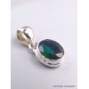 Pendentif oval en Opale noire du Chili Bijoux en Opale Noire AW51.6