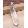 Pendentif Cristal de roche brut Campo del Cielo Pendentifs pierres naturelles AW54.6