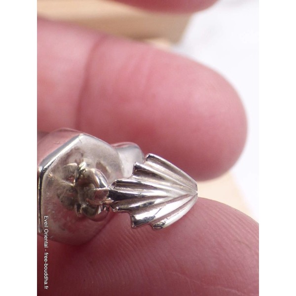 Pendentif Cristal de roche brut Campo del Cielo Pendentifs pierres naturelles AW54.6