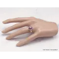 Bague Super seven forme poire taille 56 - Bijoux en Cacochynite Super Seven