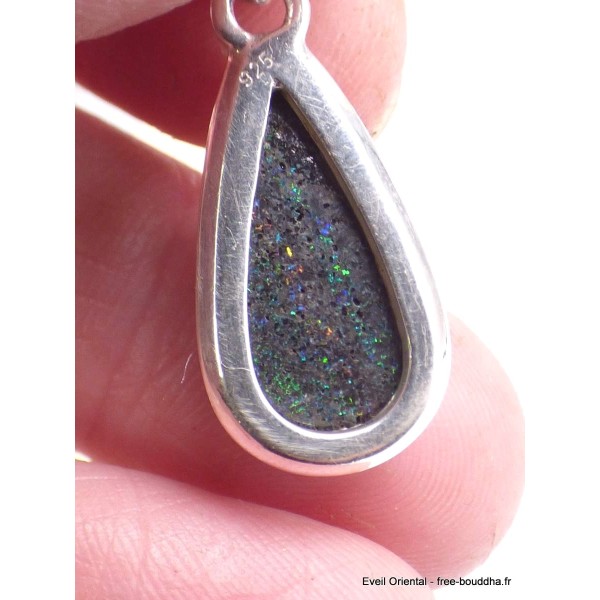 Pendentif en Opale Black Matrix Pendentifs pierres naturelles CWA123