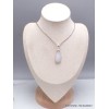 Pendentif en Quartz naturel druze et cristal Bijoux en Cristal de roche CWA124.1